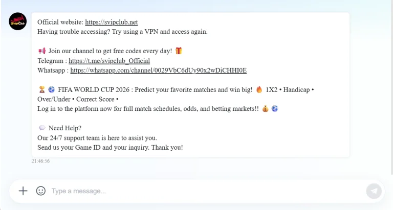 SVIP Club Help Line
